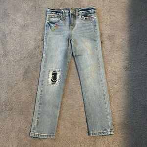 Girls jeans with designs size 6X